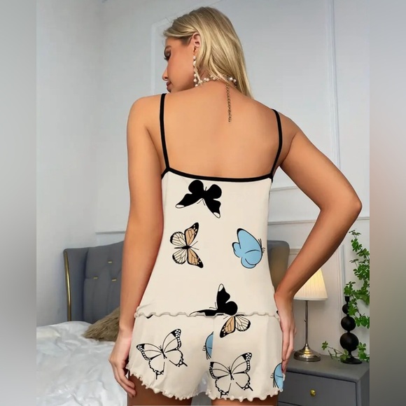 NIB 2 items for $15! Butterfly Print Pajama Set for Women XXL - Picture 2 of 4